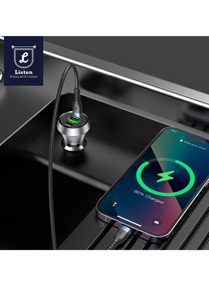 Liston - iPhone Charging Cable Fast Charger 1M Type C to Lightning for iPhone, iPad, AirPods, Fast Charging - Image 1