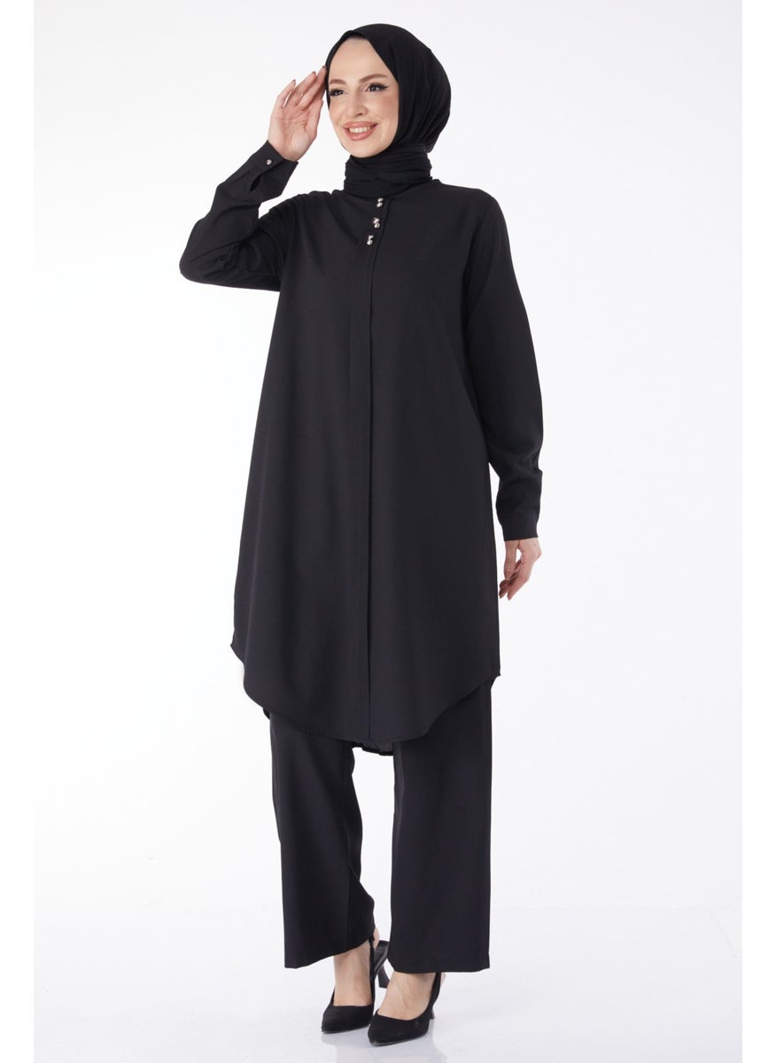 Tofisa - 13122-BLACK Tunic Trousers - Image 1
