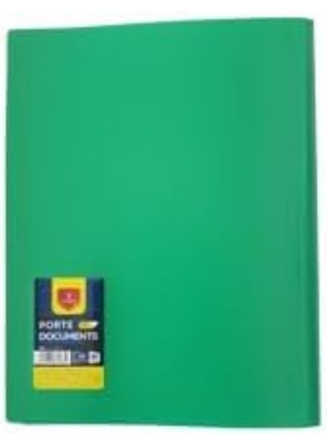 Vertex Clear Holder A4 60 Pockets - Green