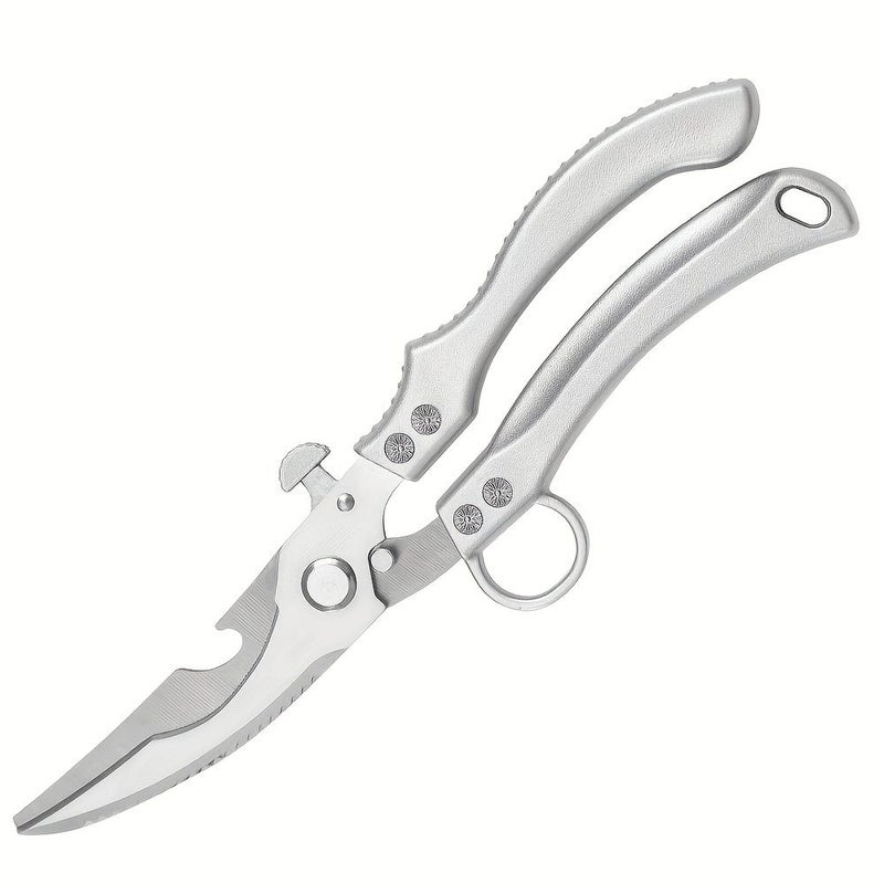 Professional Kitchen Shears Stainless Steel Cutting Poultry Meat Vegetables Non Slip Grip Easy Clean - Image 2