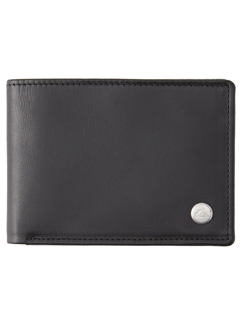 Quiksilver Men's Mack,Wallets, Black, Dimensions: Medium 4.5" [w] x 3.5" [h] / 12[w] x 9[h] cm - Image 1