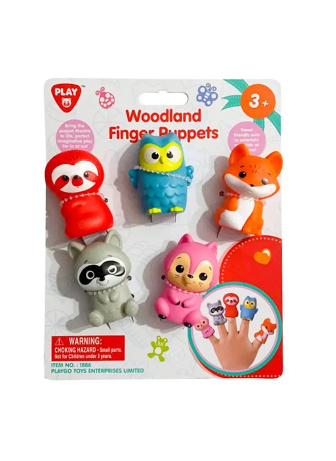 PLAYGO Woodland Finger Puppets - 5  - Image 1