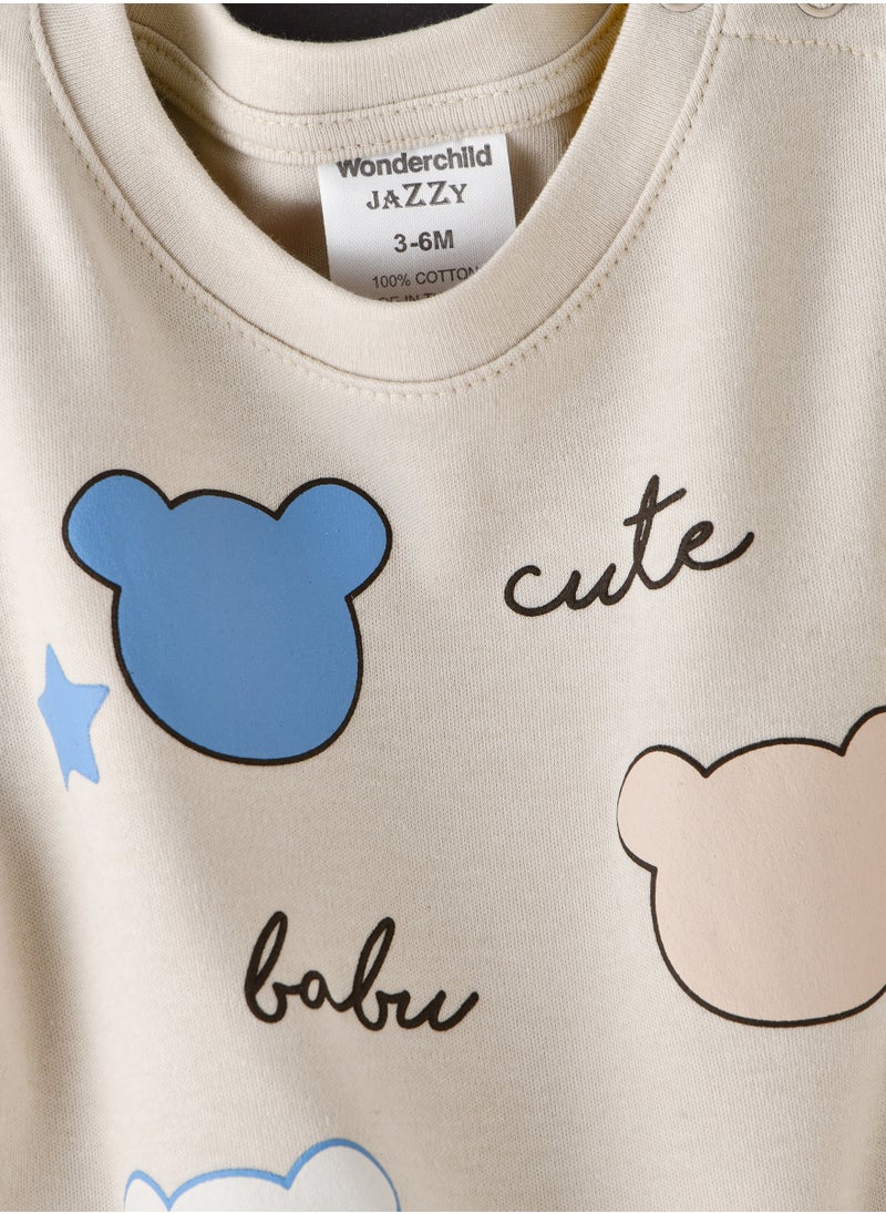 Tiny Hug Baby Boy T-Shirt and Jogger Set, Soft and Comfortable Cotton Set for Baby Boys, Perfect for Everyday Wear  - Image 3