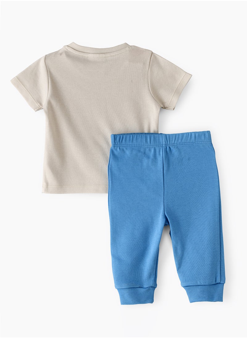Tiny Hug Baby Boy T-Shirt and Jogger Set, Soft and Comfortable Cotton Set for Baby Boys, Perfect for Everyday Wear  - Image 2