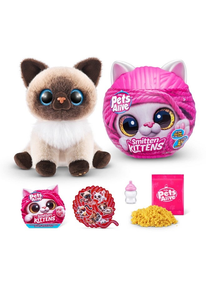 Pets Alive Smitten Kittens Surprise (Siamese Cat Mooloo) by ZURU Nurture Play Soft Toy Unboxing Adopt Interactive 10 Sounds - Image 1