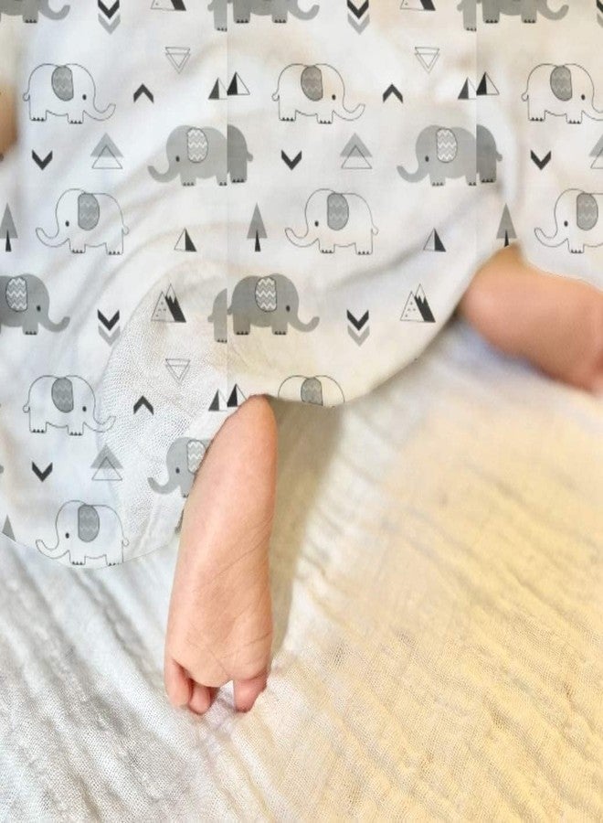 Rajlinen 100% Muslin Swaddle Blankets - Soft, Warm & Cosy Baby Swaddling Blankets Pack of 4, Size 47 x 47 inches, Animal Cloud Gift for New Mom - Image 3