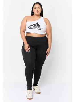 adidas Originals Women Plus Size Training Leggings, Black  - Image 3