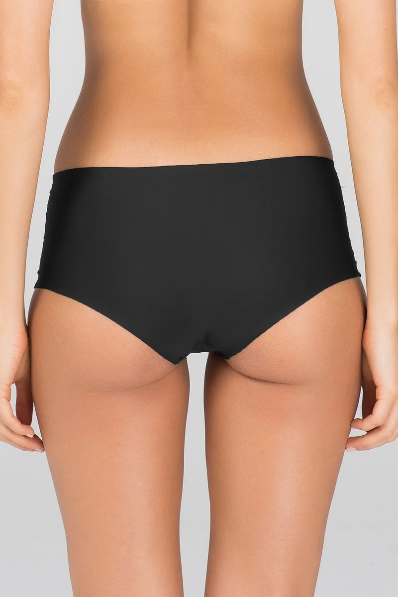 كوم Women's Micro Seamless Traceless Rosalinda Modern Short Panties 2 Piece Black 36-42