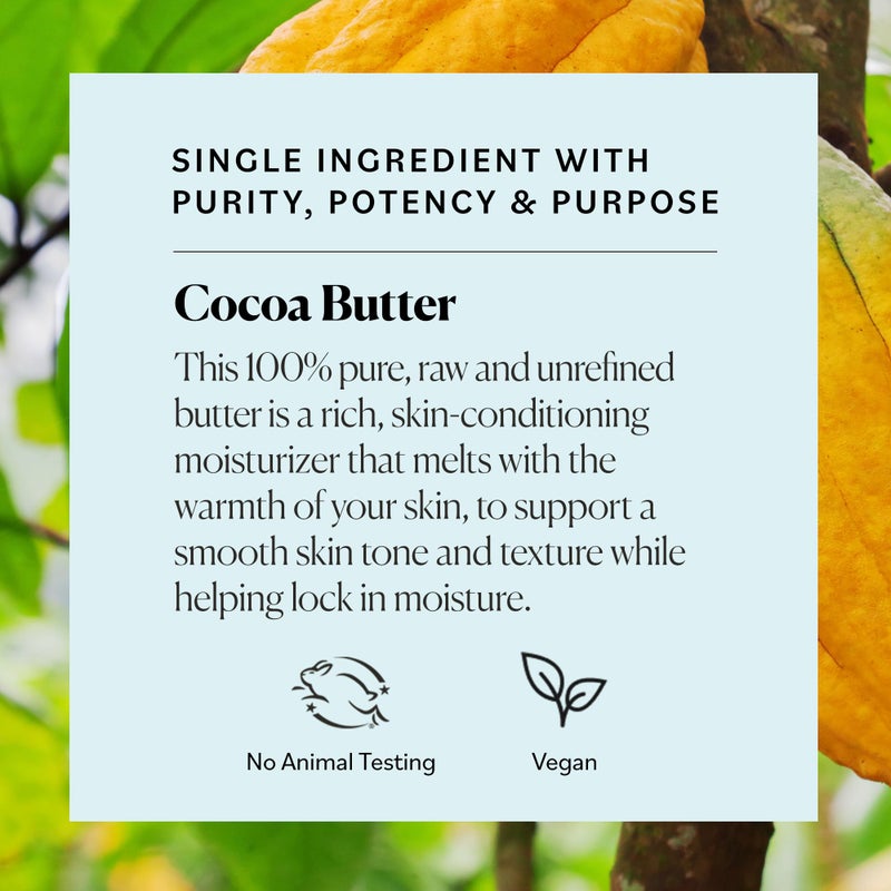 Sky Organics Cocoa Butter for Body, 100% Raw & Unrefined Ultra-Moisturizing Butter to Deeply Hydrate & Condition Skin, Promotes Smooth Skin Tone&Texture, Suitable for Tight or Dry Skin - Image 4