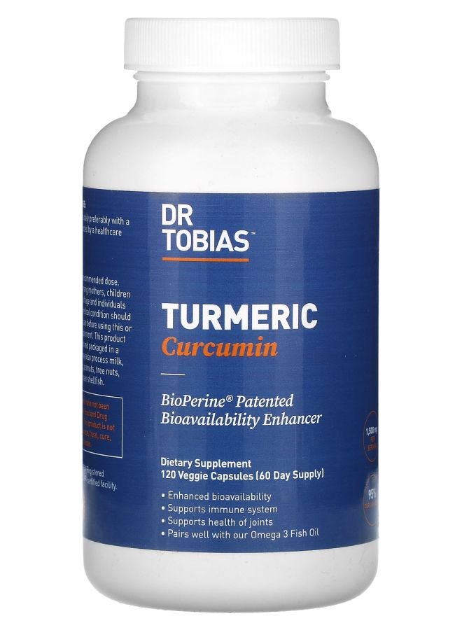 Dr. Tobias Turmeric Curcumin 120 Veggie Capsules