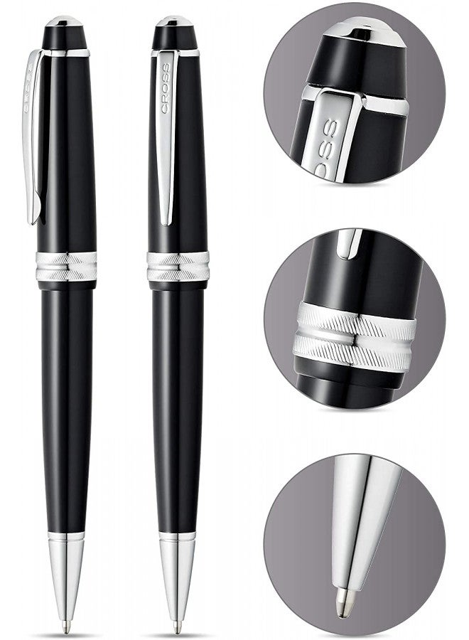 Cross Bailey Light Polished Resin Refillable Ballpoint Pen, Medium Ballpen, Includes Premium Gift Box - Black - Image 2