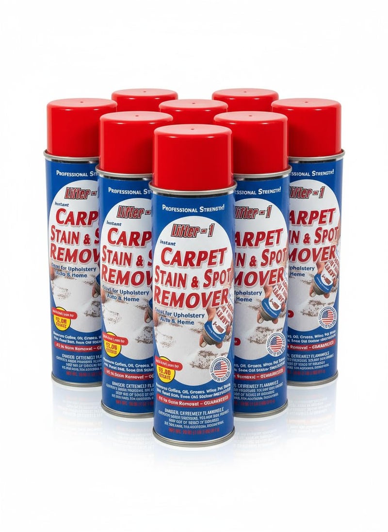 LIFTER-1 Carpet Spot Remover, Stain and Red Wine Remover and Spot Treatment for Oil, Grease, Urine, Cleaning Performance for Rugs, Upholstery, Fabrics. 18 Fl oz Pack of 1 (108 Fl Oz (Pack of 6)) - Image 1