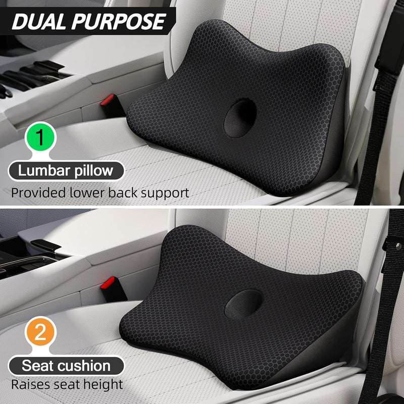 Benazcap Memory Foam Lumbar Support Cushion for Car and Office - Image 2