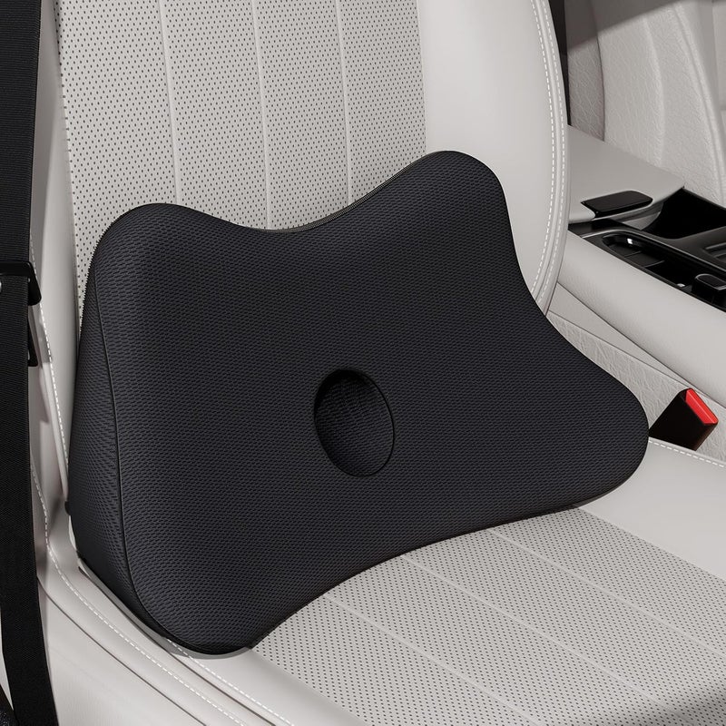 Benazcap Memory Foam Lumbar Support Cushion for Car and Office - Image 1