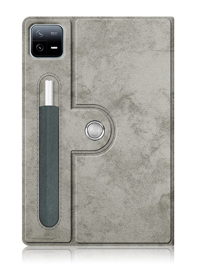 Xoopla - Case for Xiaomi Mi Pad 6/6pro 11 inch, Multi-Viewing Angles, Multifunctional PU Leather Smart Cover with Auto Sleep Wake Feature, Slim Flip Shell Case for Xiaomi Pad 6/6pro, Grey - Image 1