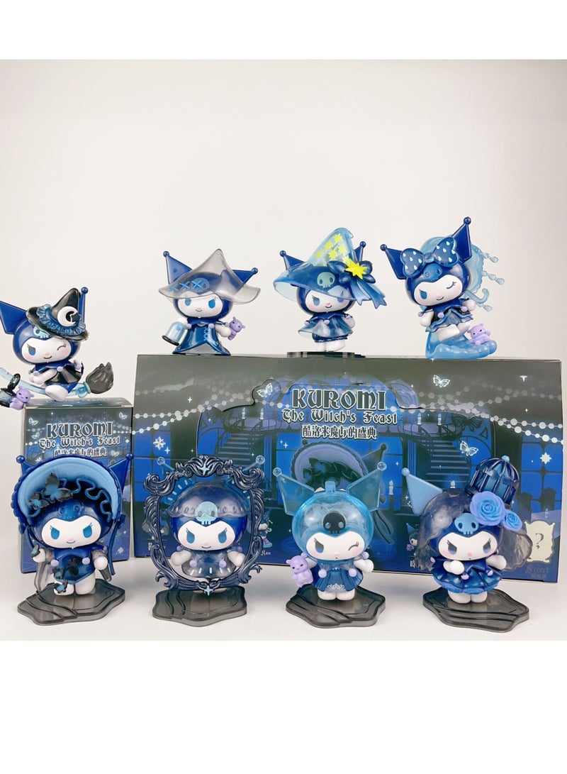 عام Kulomi Witch 's Gala Series Blind Box Sanrio Tide Play دمية الشكل دمية زخرفة الطاولة هدايا للجماهير والأصدقاء - Image 1