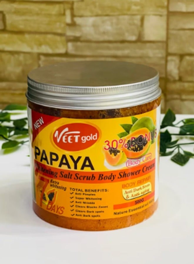 Papaya Super Whitening Salt Body Scrub 500 g