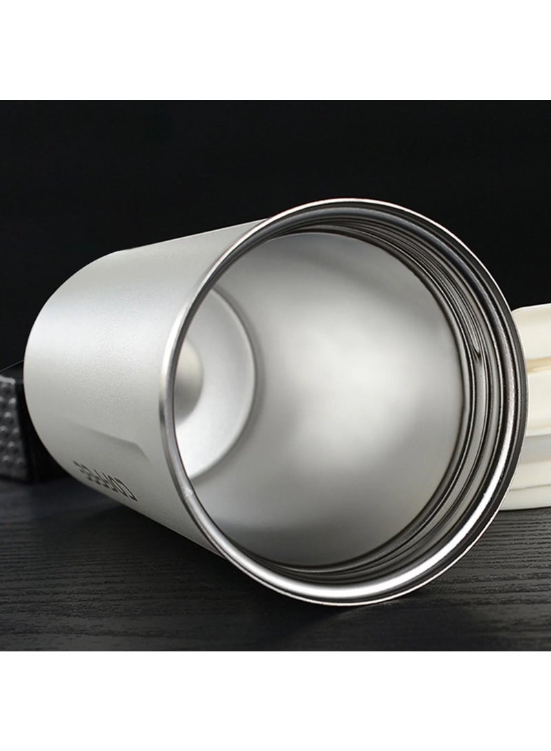 AROAQ Digital Display Stainless Steel Coffee Cup Thermal Mug Office Termica Cafe Copo Travel Insulated Bottle 510ml White - Image 3