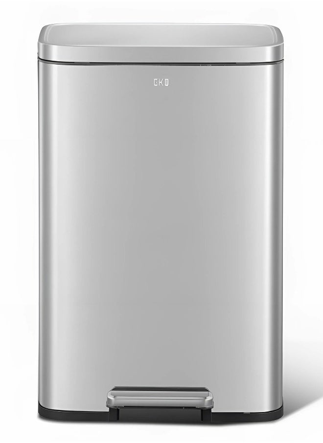 EKO Stainless Steel Soft Close Step Bin 50 Liters 