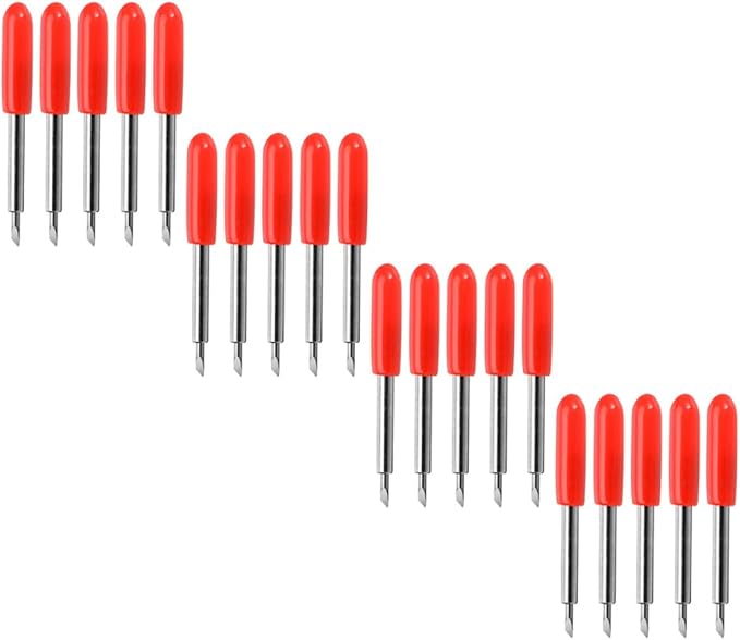 Red Vinyl Plotter Replacement Blades 50pcs High Precision Cutting for Crafting Lettering - Image 1