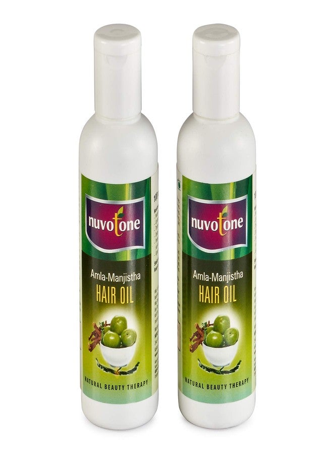 Nuvotone Amla Manjistha Hair Oil For Hair Fall Controlled, Hair Growth Prevents Hair Fall | Strengthens Hair Roots Reduces Hair Loss - (Pack Of 2)