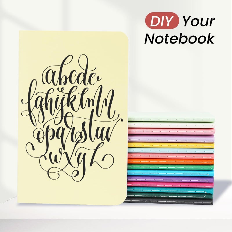 Oucaru 32PCS Mini Notebooks Bulk, 3.5" x 5.5", 16 Color, 60 Pages Blank Paper Small Pocket Notebook Set, Mini Journal Memo Notepads for Students, Traveler, School Office Supplies - Image 4