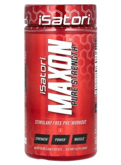 iSatori Maxon Pure Strength Stimulant Free PreWorkout 84 Rapid Release Caplets 