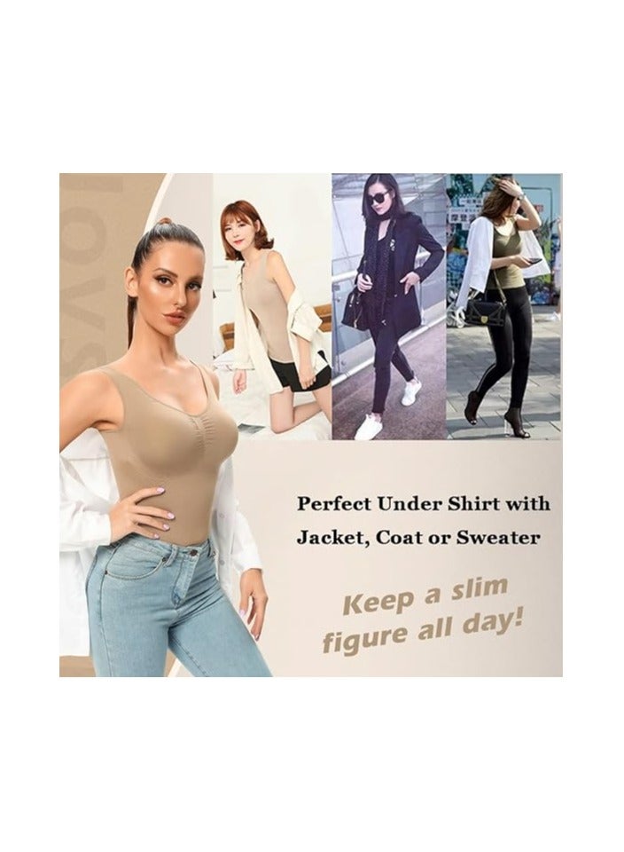 سبال تيشيرت شايب وير نسائي بتصميم مدمج للحمالة - تحكم في البطن والخصر والأرداف والظهر - قميص تنحيف خفيف ومريح - Image 5