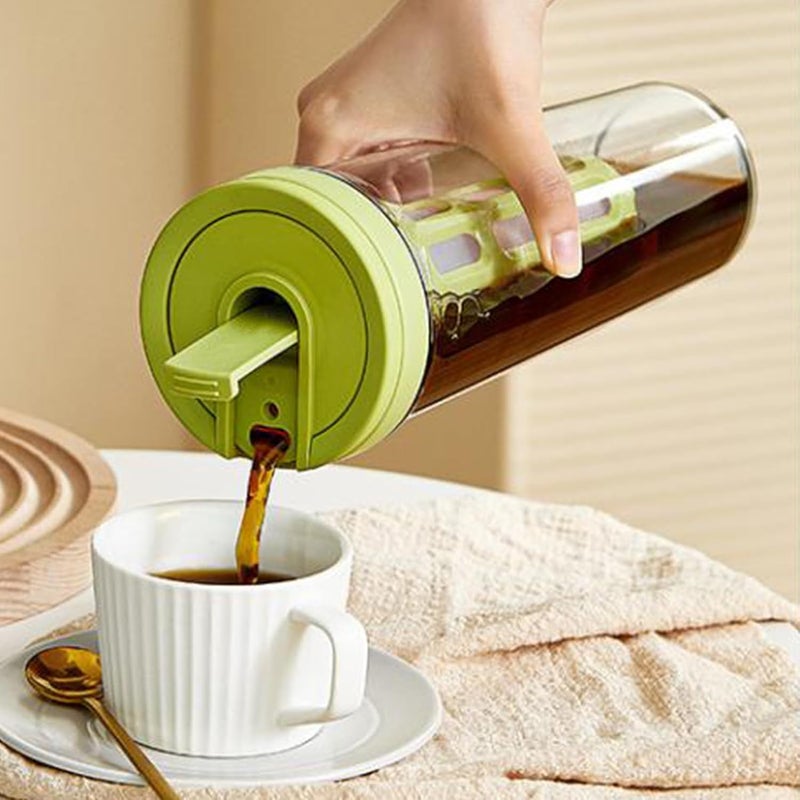 تصميم عصري لكل اختيار صانع القهوة الباردة المحمول سعة 1 لتر زجاجة ماء منقوع فواكه شاي كوب للمنزل والسفر والمكتب والخارج مخزون يلبي السوق مواد عالية الكثافة يقلل العيوب خيارات تصميم اقتصادية - Image 4