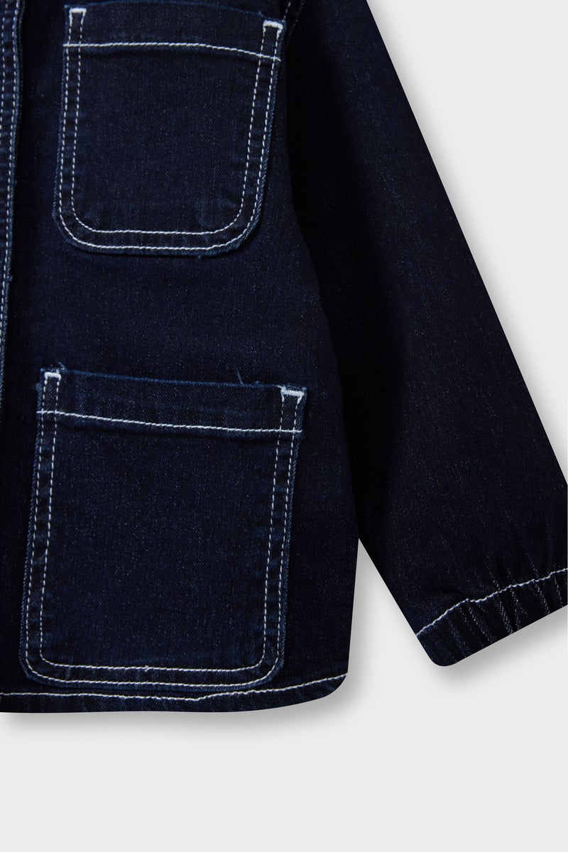 ديفاكتو جاكيت جينز بيبي اولادي بأزرار - Image 5