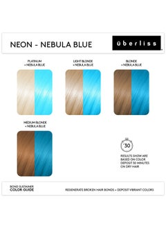 UBERLISS Bond Sustainer Color (Neon Nebula Blue) 3.7Oz Bond - Semi Permanent Direct Dye - Color Depositing Mask - Rebuild Broken Bonds - For Healthy Hair  - Image 3