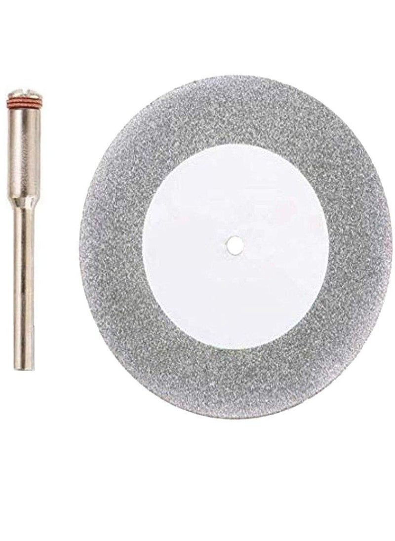 DIY Crafts - Diy Crafts CT-DIY-HI-47583 Cutting Wheel Cut Off Discs Coated Rotary Tools With Mandrel for Dremel 2 Piece Discs & 2 Mandrel, Disc Φ25mm, Pattern # C (Multicolor) - Image 1