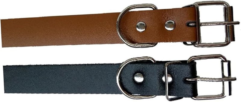 Adjustable Cow Leather Dog Collar For Small To Medium Pets Size XS - Image 3