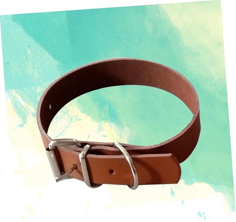 Adjustable Cow Leather Dog Collar For Small To Medium Pets Size XS - Image 5