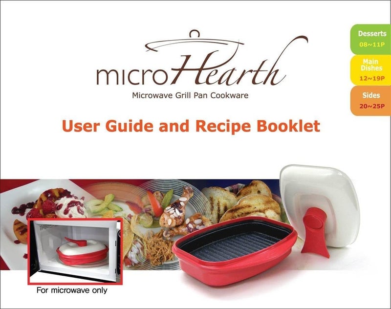 MICROHEARTH Microwave Grill Pan with Lid for Grilling, Browning, and Crisping Vegetables, Sandwich, & Meat, Red - Image 5