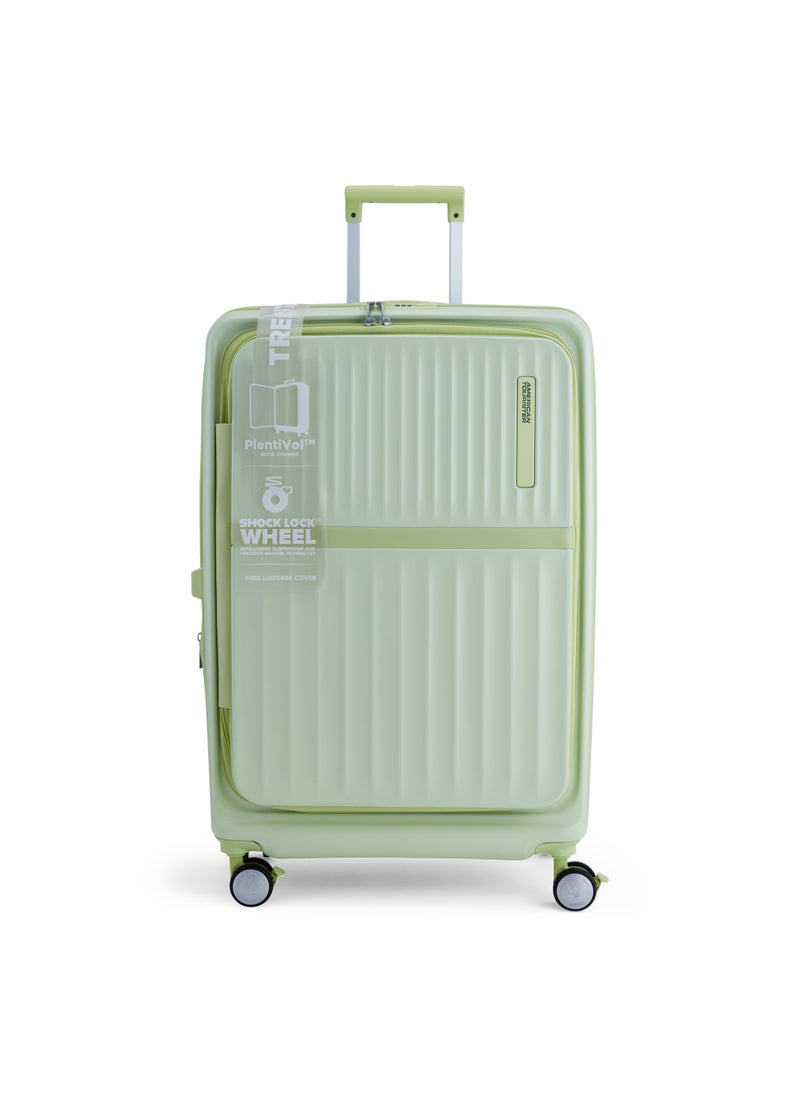 AMERICAN TOURISTER - Trento Spinner 76 CM Cabin Luggage Matcha Green Expandable TSA Lock Lightweight Trolly Luggage Bag - Image 1