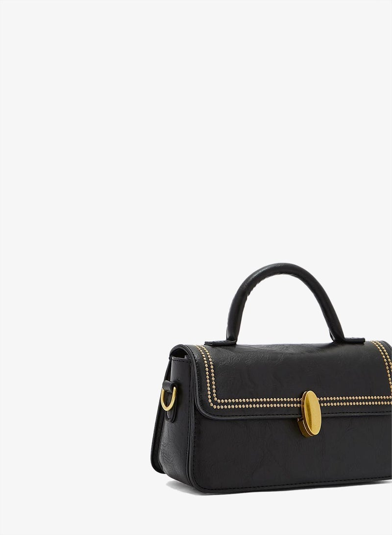 ELLA printed strap stud detail crossbody bag - Image 3