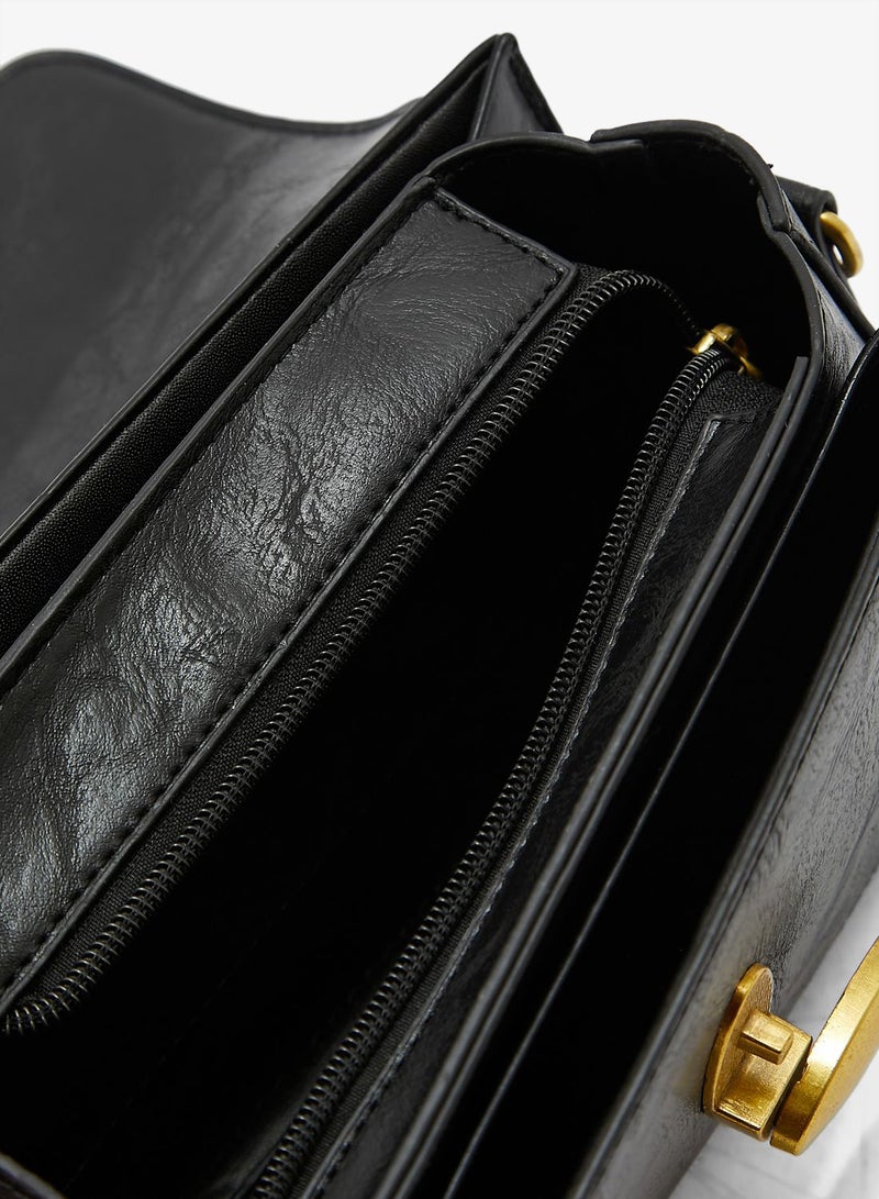 ELLA printed strap stud detail crossbody bag - Image 5