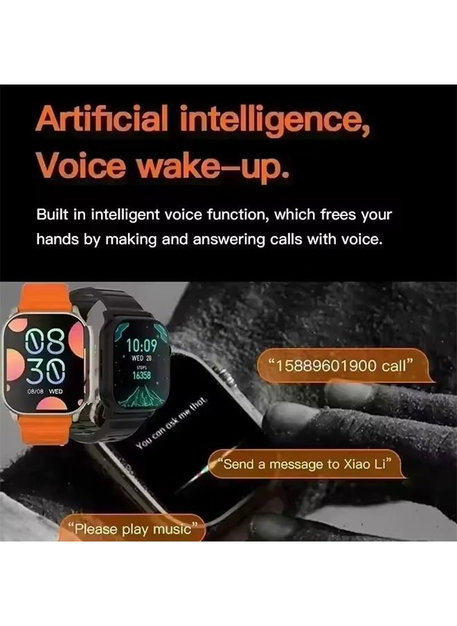 Generic New DT900 Ultra 2.2HD Amoled Circular New 7 Watch Straps 2025 Bluetooth Call Smartwatch Monitoring Reloj Inteligente Wristwatch  - Image 3