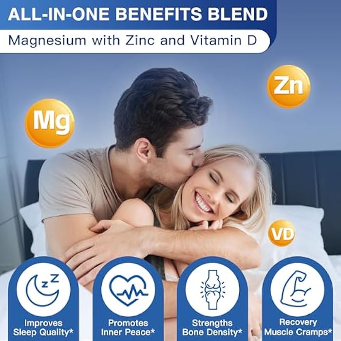 NATURE TARGET Magnesium Complex 500mg, Magnesium Glycinate, Malate & Citrate - High Absorption Chelated Triple Magnesium Supplement with Zinc, Vitamin D3 for Muscle, Nerve, Bone & Immune Support, Vegan 120 Capsules - Image 4