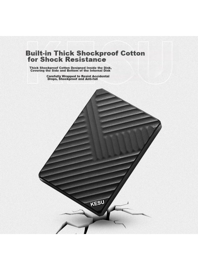 Kesu 500gb Portable Hard Drive, Large Capacity Mechanical Hard Drive, Usb3.0 K205, 2.5-inch, Charm Black, External Storage For Files And Photos Backup, Large Usb Flash Drive - Image 3