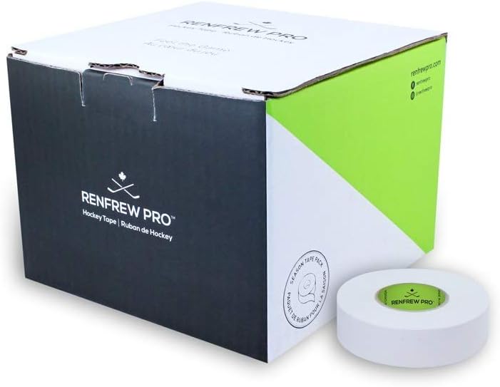 Renfrew PRO Season Tape Pack - 20 Rolls, Pro-Blade Hockey Stick & Shin Pads Tape, 24mm x 18M, White - Image 1
