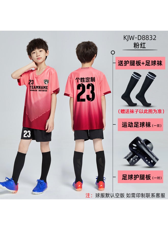 D8832 Pink Football Jersey - Image 1