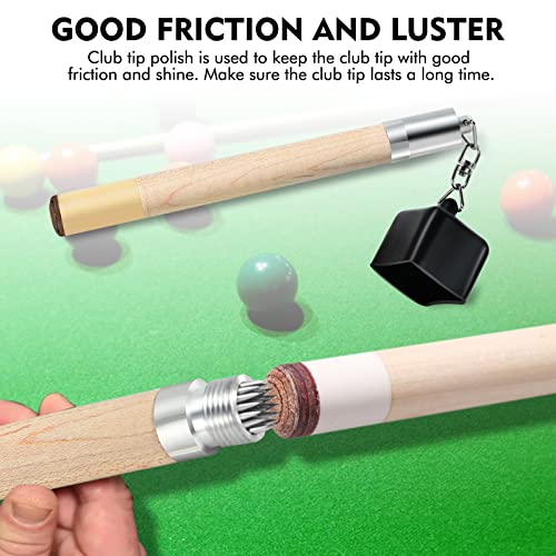 Teekerwan 2 in 1 Portable Pick Pocket Chalk Cover Tip Pricker Prep Tool, Billiard Cue Snooker Accessory,Billiard Pool Stick Chalk Holder(3 Models availaba) (Maple) - Image 3