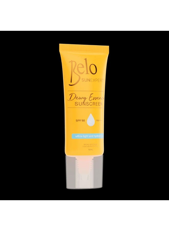 Belo SunExpert Dewy Essence SPF 50 PA++++ – Non-Greasy Daily Sunscreen for Radiant Skin Enjoy lightweight sun protection that feels refreshing on the skin. This sunscreen absorbs quickly, helping prevent sunburn and UV-related skin damage while providing a healthy glow. Suitable for everyday use, it layers beautifully under makeup and skincare products. - Image 2