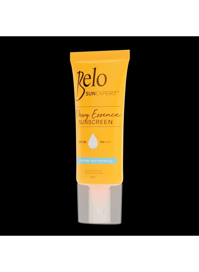 Belo SunExpert Dewy Essence SPF 50 PA++++ – Non-Greasy Daily Sunscreen for Radiant Skin Enjoy lightweight sun protection that feels refreshing on the skin. This sunscreen absorbs quickly, helping prevent sunburn and UV-related skin damage while providing a healthy glow. Suitable for everyday use, it layers beautifully under makeup and skincare products. - Image 3