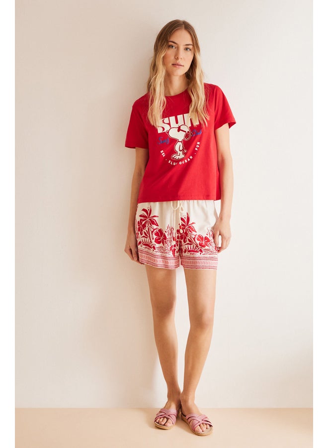 women'secret cotton Snoopy t-shirt - Image 1