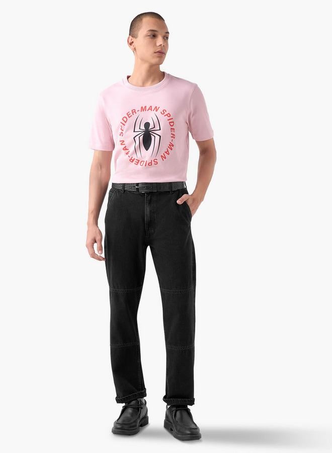 Splash FAV Spider-Man Print T-shirt with Crew Neck - Image 2