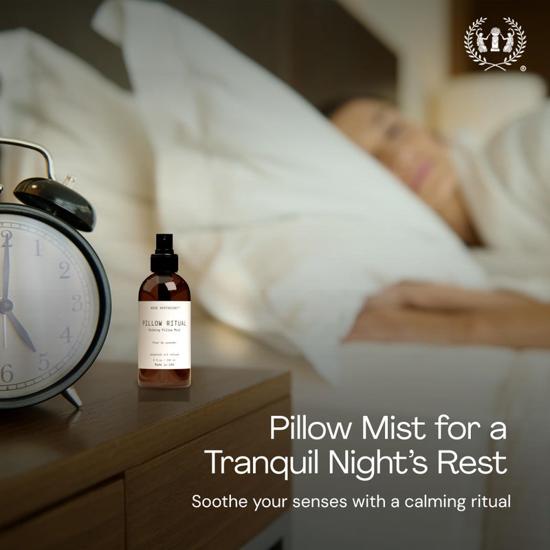 Muse Apothecary Pillow Ritual - Aromatic, Calming and Relaxing Pillow Mist, Linen and Fabric Spray - Infused with Natural Aromatherapy Essential Oils - 4 oz, Fleur du Lavender, 2 Pack - Image 3