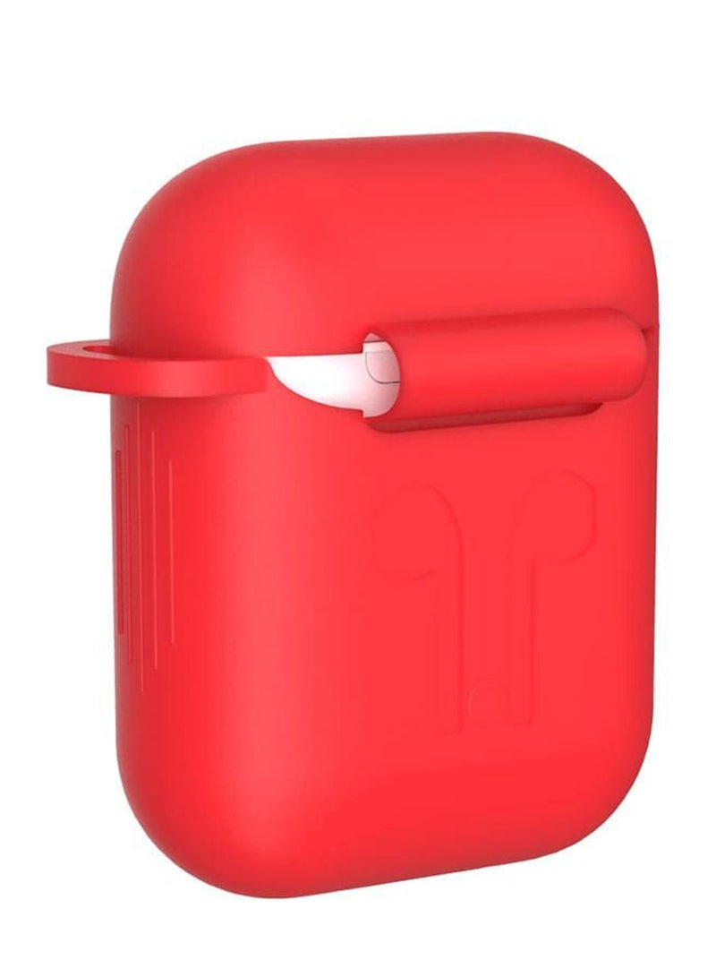 NIBEMINENT Shockproof Case Cover With Bander Holder For Apple AirPods Red - Image 1